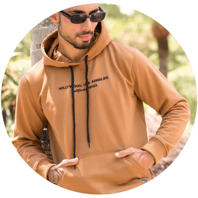 Blusa de Moletom Masculino com Capuz Hollywood Hiatto