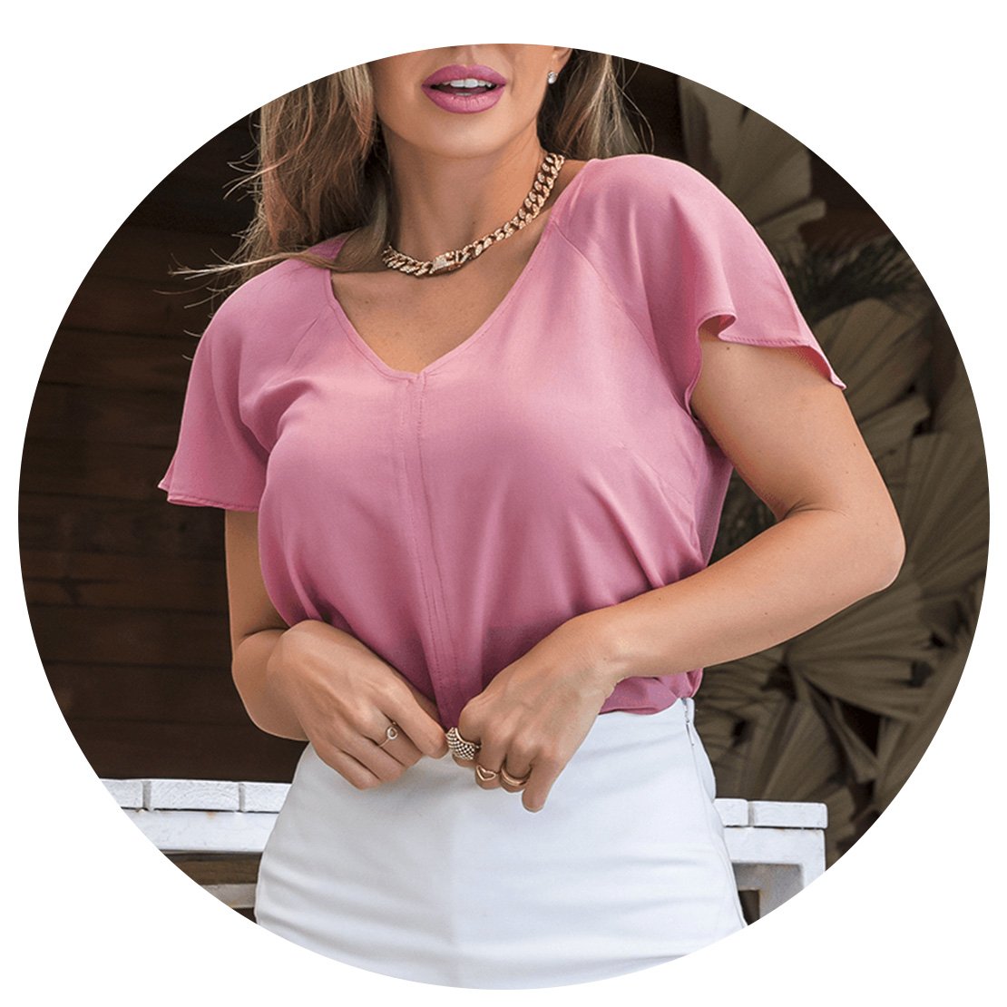 blusa em viscose