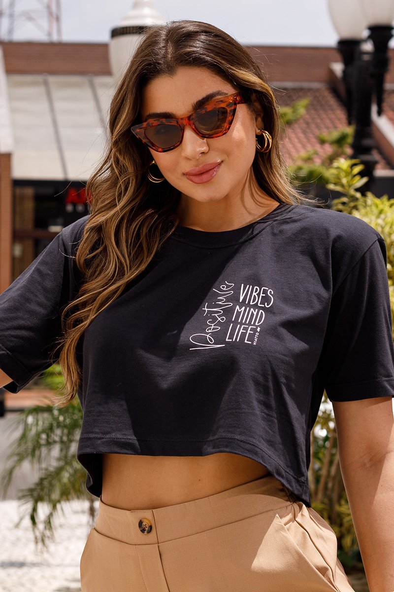 Camiseta Smile Bolso Branco