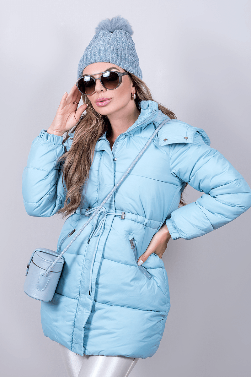 Casaco Puffer Alongado Casaco De Nylon Acolchoado Feminino Casaco