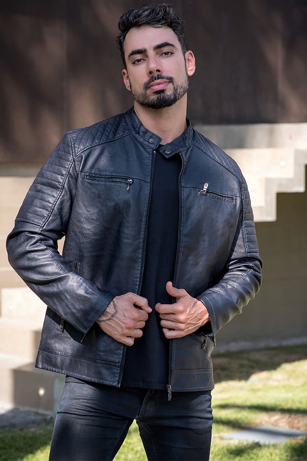 Biker Jaqueta De Couro Masculina Comprar Jaqueta Masculina Biker