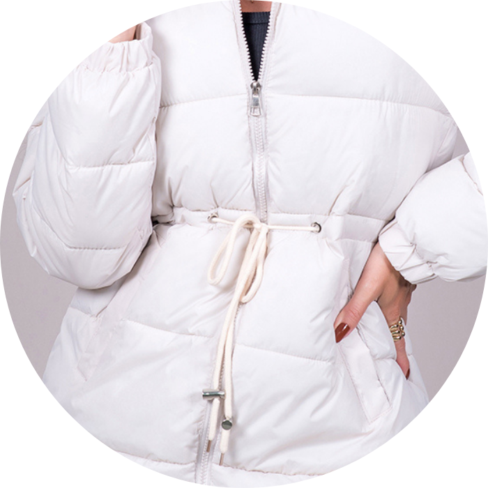 Casaco Feminino Puffer Nylon Alongado Com Capuz Forro Peluciado