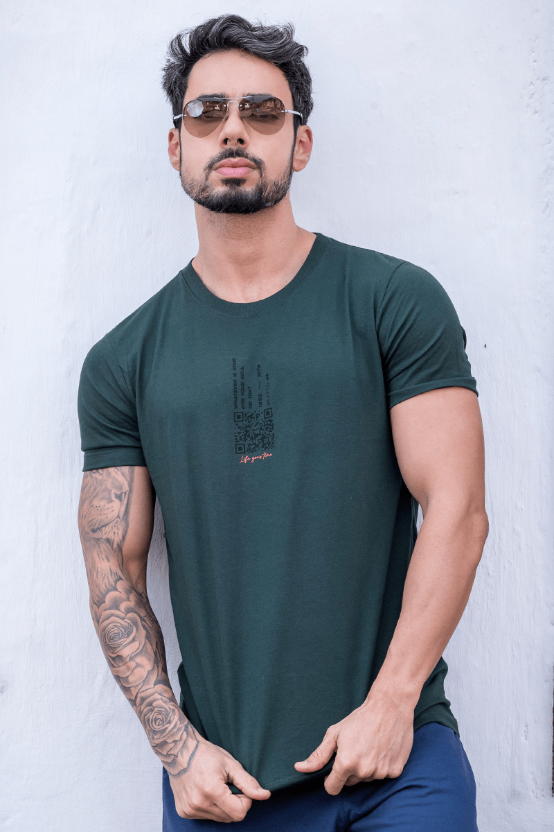 Camiseta Masculina Whatever - QR Code Hiatto