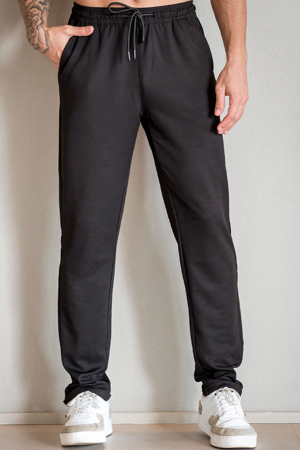 05m0749 002 calca masculina de malha cos elastico hiatto preto 3