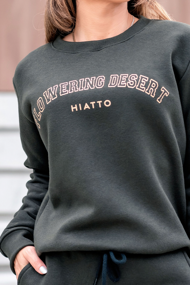 Conjunto Feminino Blusa de Moletom Flowering Calça Jogger