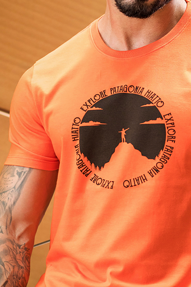 02m0514 060 camiseta masculina explore patagonia laranja hiatto 4