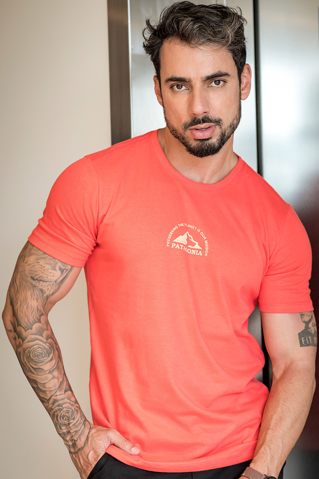 02m0526 060 camiseta masculina the planet laranja hiatto 1