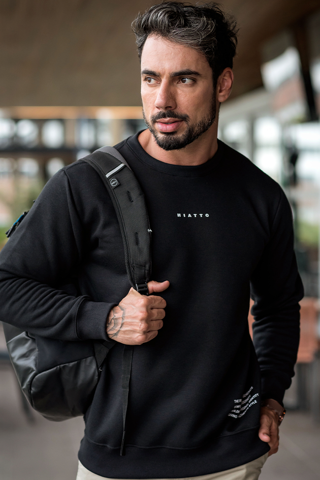 11m0052 002 blusa de moletom maculino peluciado the brand preto hiatto 1