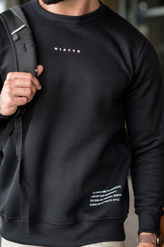 11m0052 002 blusa de moletom maculino peluciado the brand preto hiatto 5