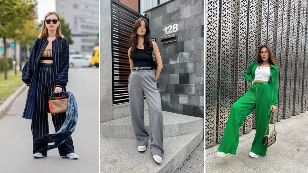 Como usar calça pantalona com tênis