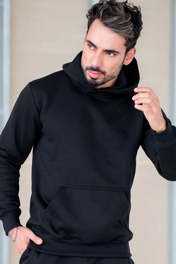 11m0026 002 blusa de moletom masculino com capuz e bolso canguru liso hiatto 1
