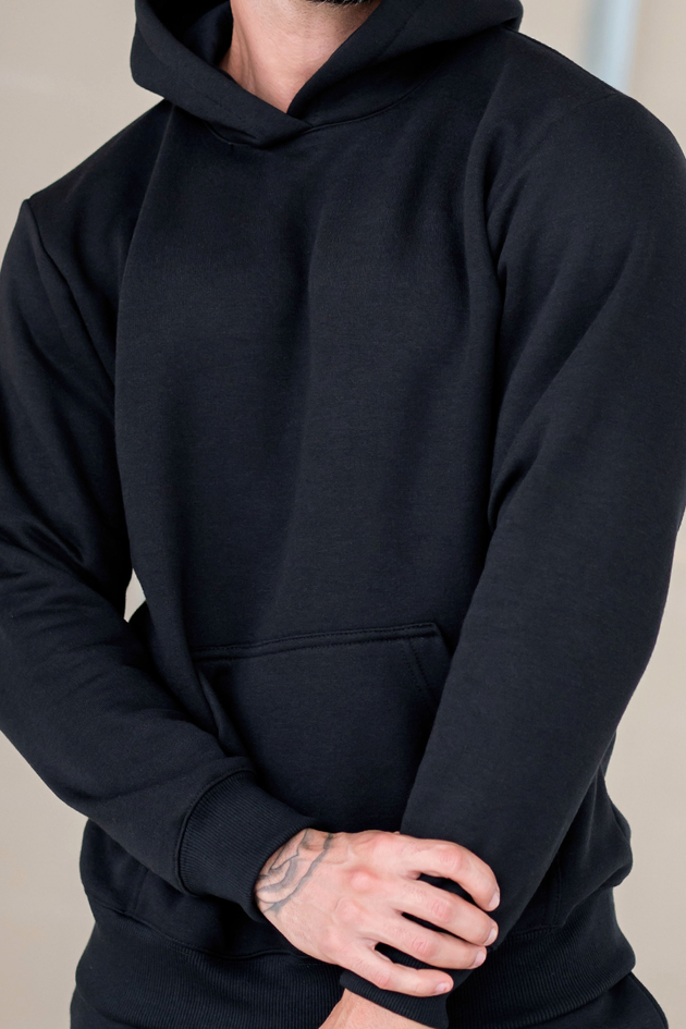 11m0026 002 blusa de moletom masculino com capuz e bolso canguru liso hiatto 3