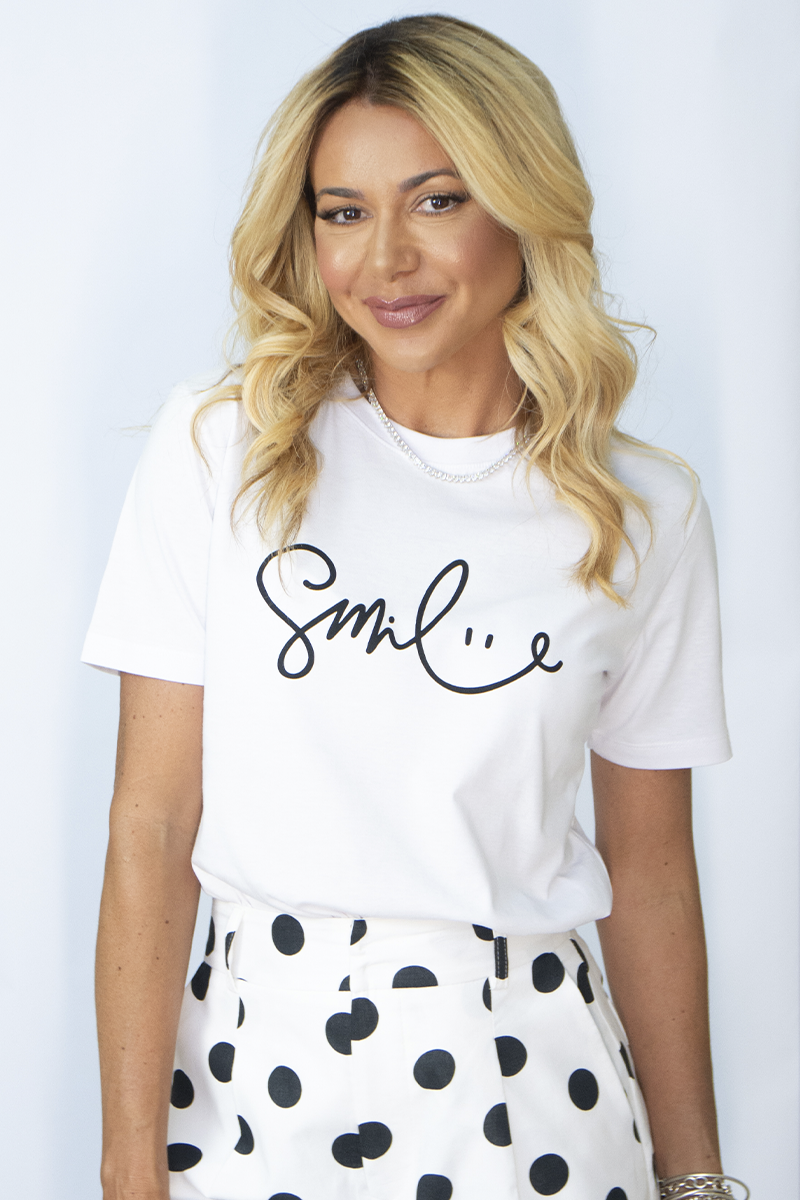 Camiseta Smile Bolso Branco