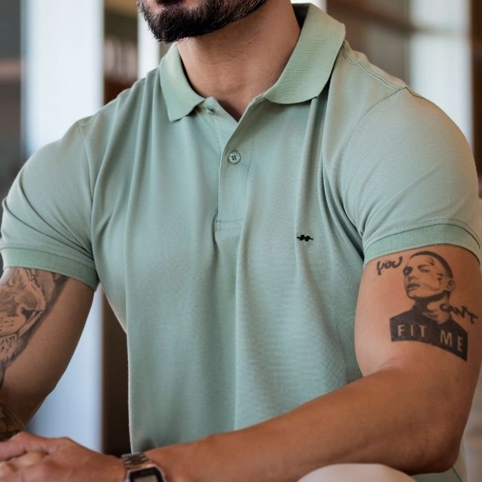 camisa polo masculina slim piquet hiatto